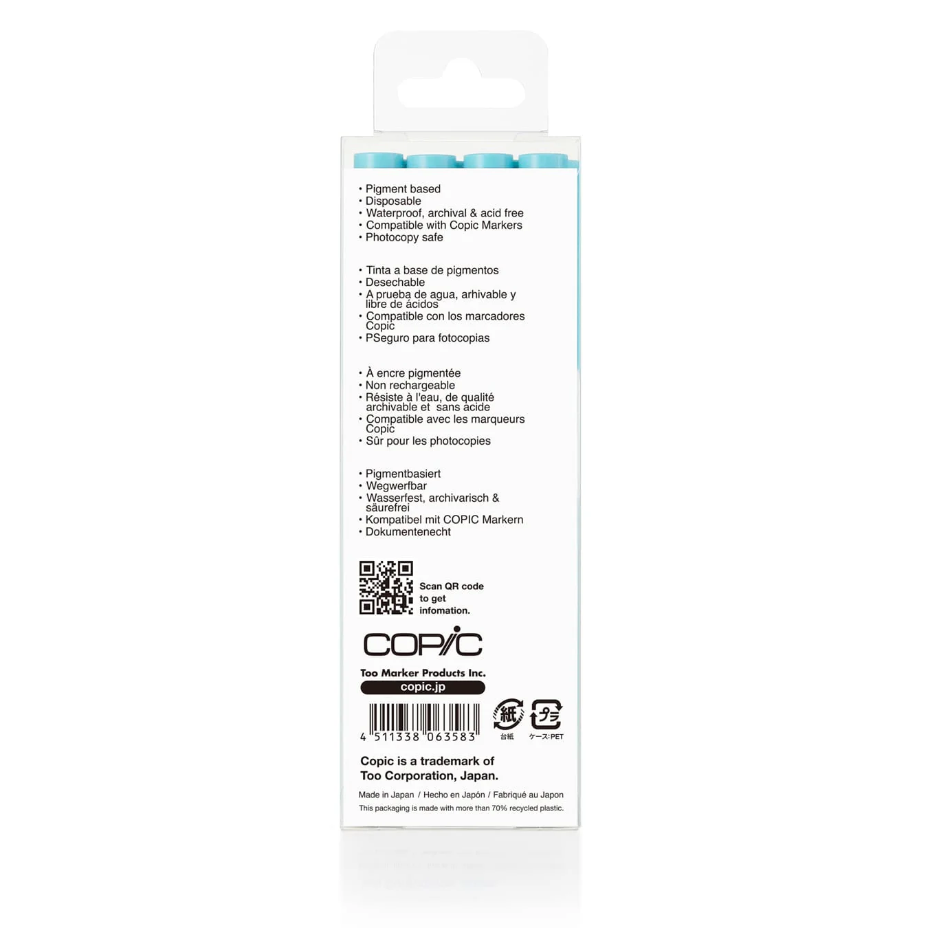 Limited Edition COPIC® Multiliner:Turquoise 4PC Set - Image 3